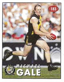 1996 Select AFL Stickers #183 Michael Gale Front